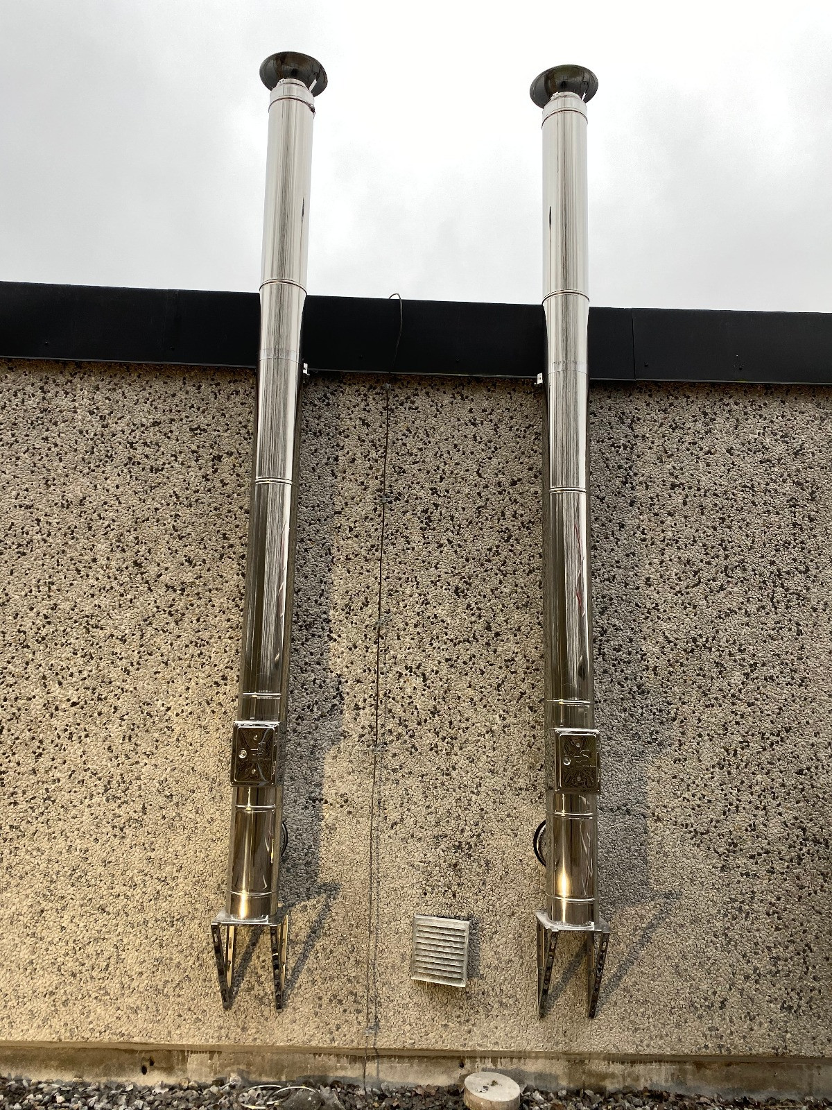 Edelstahlschornstein Bausatz 3,2m Doppelwandig Ø 130-150-180-200mm Edelstahlkamin