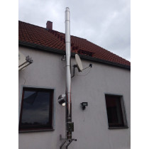 Edelstahlschornstein Bausatz 12,2 Meter doppelwandig