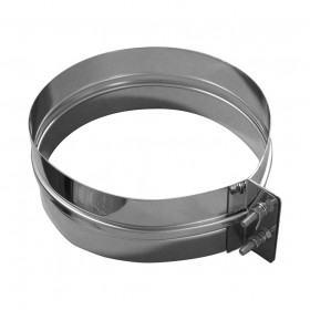 EDELSTAHLSCHORNSTEIN KLEMMBAND STATISCH Ø 130-150-180-200MM