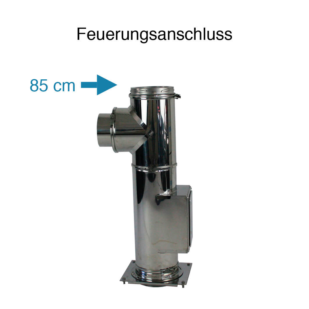Feuerungsanschluss aus Edelstahl