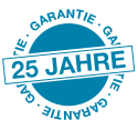 25 Jahre Garantie